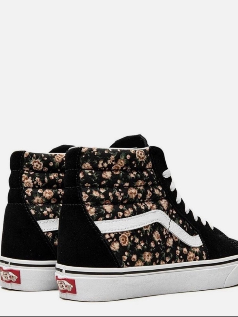 Vans Black Floral High-Top Sneakers - Picture 2 of 7